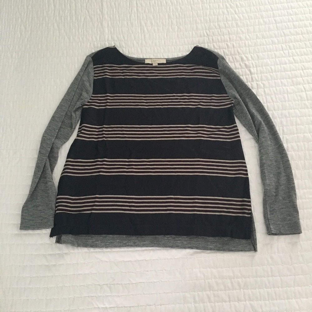 Loft Long Sleeve Striped Shirt